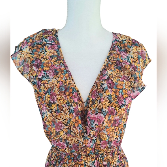 Lavender Brown Floral Maxi Dress in Pink, Purple, and Brown - Picture 5 of 10